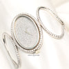 Motre Royale 18K White Gold Pave Diamond Second Hand Watch Collectors 2