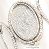 Motre Royale 18K White Gold Pave Diamond Second Hand Watch Collectors 3