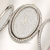 Motre Royale 18K White Gold Pave Diamond Second Hand Watch Collectors 4