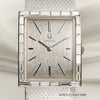 Omega 18K White Gold Diamond Baguette Bezel Second Hand Watch Collectors 2