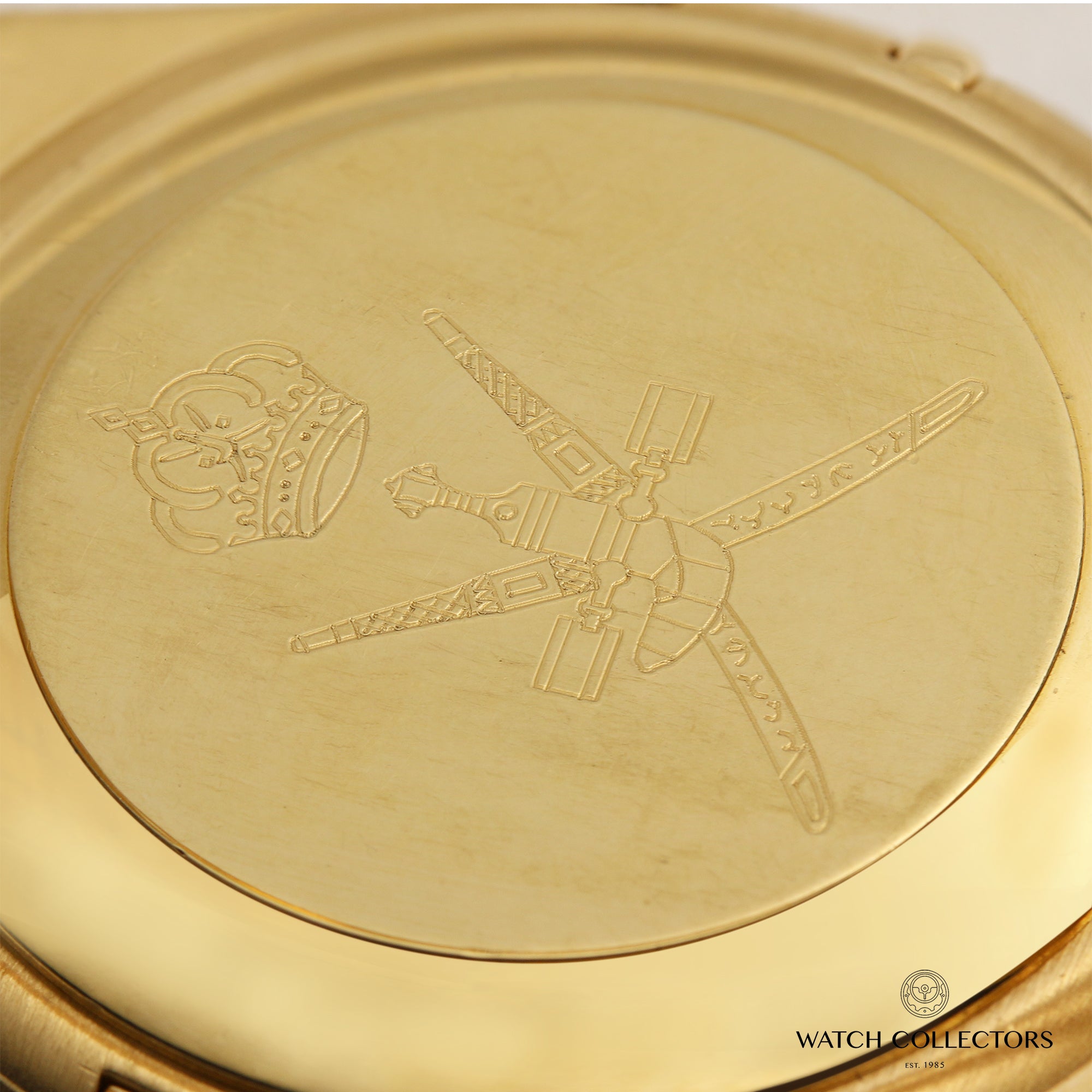 Omega Constellation 18K Yellow Gold Oman Crest Second Hand Watch Collectors 7