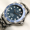 Omega Seamaster Blue Stainless Steel Second Hand Watch Collectors 4