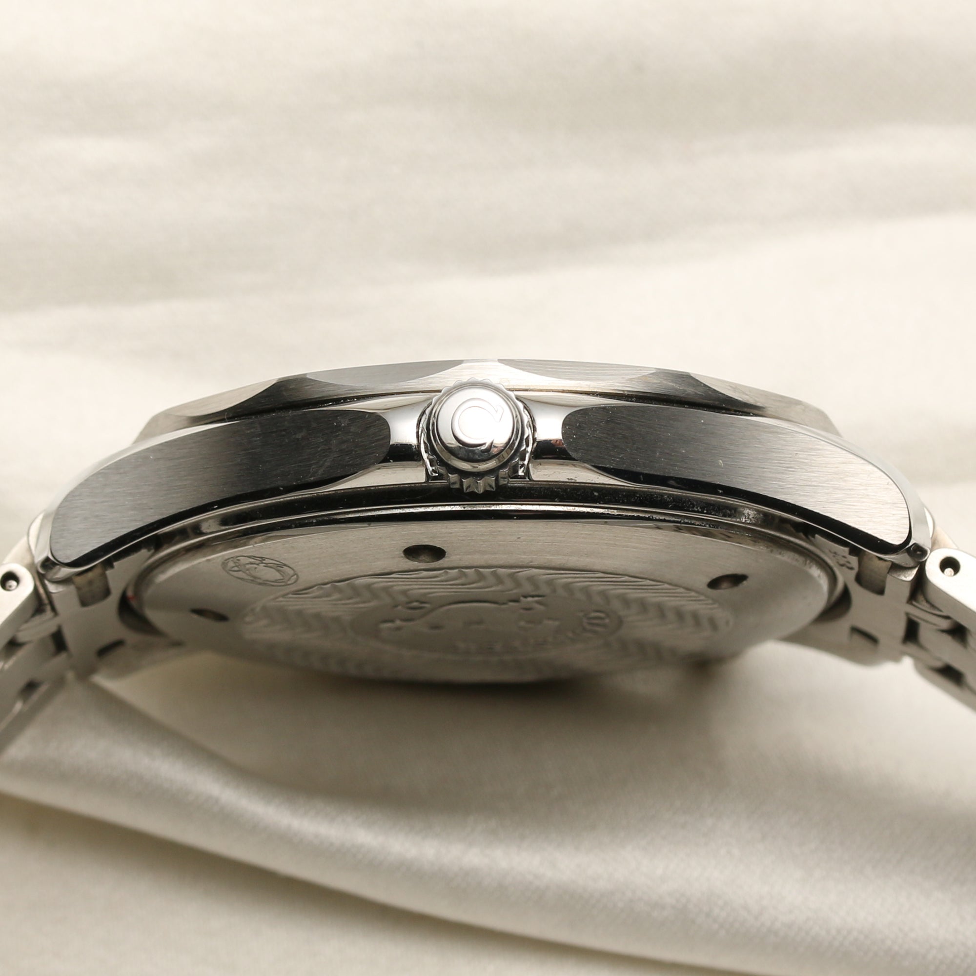 Omega Seamaster Blue Stainless Steel Second Hand Watch Collectors 5