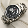 Omega Speedmaster GMT Apollo Stainless Steel Second Hand Watch Collectors 3