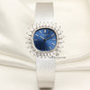 Patek Philippe 18K White Gold Diamond Bezel Second Hand Watch Collectors 1