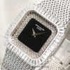 Patek Philippe 18K White Gold Onyx Pave Diamond Dial Baguette Bezel Second Hand Watch Collectors 4