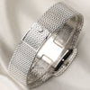 Patek Philippe 18K White Gold Onyx Pave Diamond Dial Baguette Bezel Second Hand Watch Collectors 8