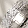 Patek Philippe 18K White Gold Onyx Pave Diamond Dial Baguette Bezel Second Hand Watch Collectors 9