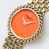 Patek Philippe 18K Yellow Gold Coral Dial Second Hand Watch Collectors 4
