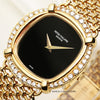 Patek Philippe 18K Yellow Gold Diamond Bezel Onyx Dial Second Hand Watch Collectors 4