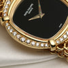 Patek Philippe 18K Yellow Gold Diamond Bezel Onyx Dial Second Hand Watch Collectors 5