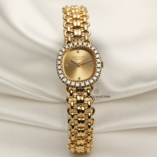 Patek Philippe 4772 18K Yellow Gold Diamond Bezel Second Hand Watch Collectors 1