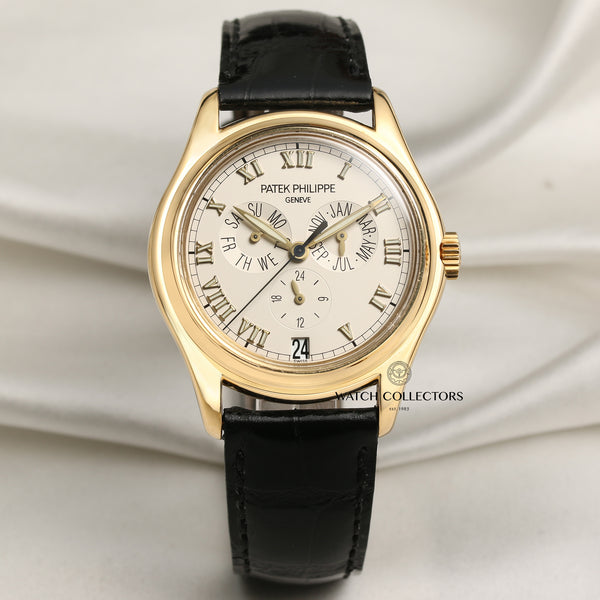 Patek Philippe 5035J 18K Yellow Gold Second Hand Watch Collectors 1