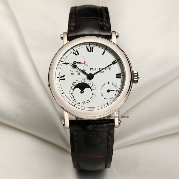 Patek Philippe 5054 18K White Gold Second Hand Watch Collectors 1