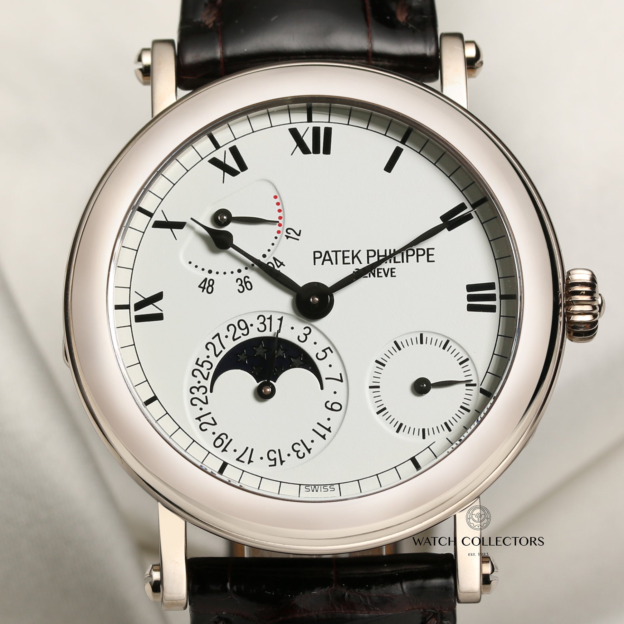 Patek Philippe 5054 18K White Gold Second Hand Watch Collectors 2
