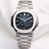 Patek Philippe 5712 1A-001 Stainless Steel Moonphase Second Hand Watch Collectors 1