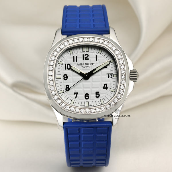Patek Philippe Aquanaut Diamond Bezel Second Hand Watch Collectors 1