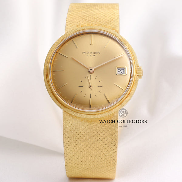 Patek-Philippe-Calatrava-3445-18K-Yellow-Gold-Second-Hand-Watch-Collectors-1