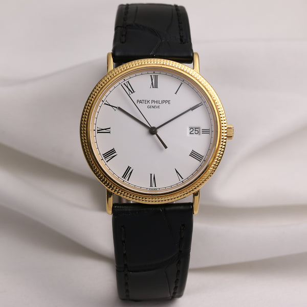Patek Philippe Calatrava 3802 18K Yellow Gold Second Hand Watch Collectors 1