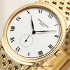 Patek Philippe Calatrava 3919 20 18K Yellow Gold Second Hand Watch Collectors 4