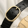Patek Philippe Ellipse 18K Yellow Gold Diamond Bezel Dial Second Hand Watch Collectors 8