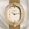 Patek Philippe Ellipse 18K Yellow Gold Diamond Bezel Second Hand Watch Collectors 2