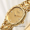 Patek Philippe Ellipse 18K Yellow Gold Diamond Dial Second Hand Watch Collectors 4