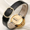 Patek Philippe Ellipse 18K Yellow Gold Onyx Dial Double Row Diamond Bezel Second Hand Watch Collectors 8