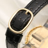 Patek Philippe Ellipse 18K Yellow Gold Onyx Dial Double Row Diamond Bezel Second Hand Watch Collectors 9
