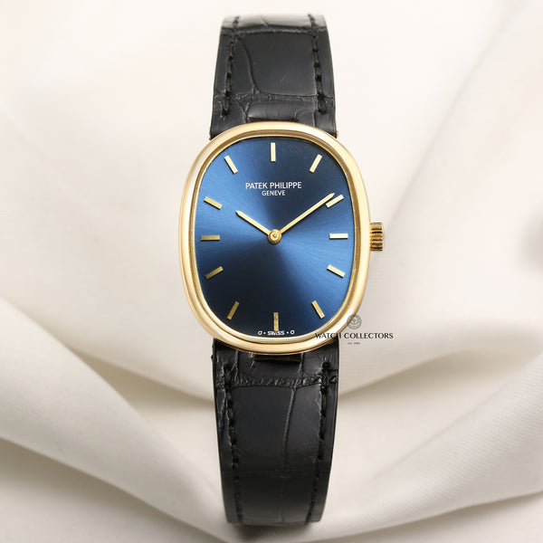 Patek Philippe Ellipse 18K Yellow Gold Second Hand Watch Collectors 1