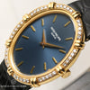 Patek Philippe Ellipse 4286 18K Yellow Gold Blue Dial Diamond Bezel Second Hand Watch Collectors 4