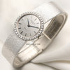 Patek Philippe Lady 18K White Gold Diamond Bezel Second Hand Watch Collectors 3
