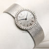 Patek Philippe Lady 18K White Gold Diamond Bezel Second Hand Watch Collectors 5
