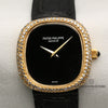 Patek Philippe Lady 18K Yellow Gold Diamond Bezel Onyx Second Hand Watch Collectors 2