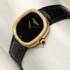 Patek Philippe Lady 18K Yellow Gold Diamond Bezel Onyx Second Hand Watch Collectors 3
