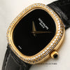 Patek Philippe Lady 18K Yellow Gold Diamond Bezel Onyx Second Hand Watch Collectors 4