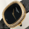 Patek Philippe Lady 4312 Onyx Dial Diamond Bezel 18k Yellow Gold Second Hand Watch Collectors 4