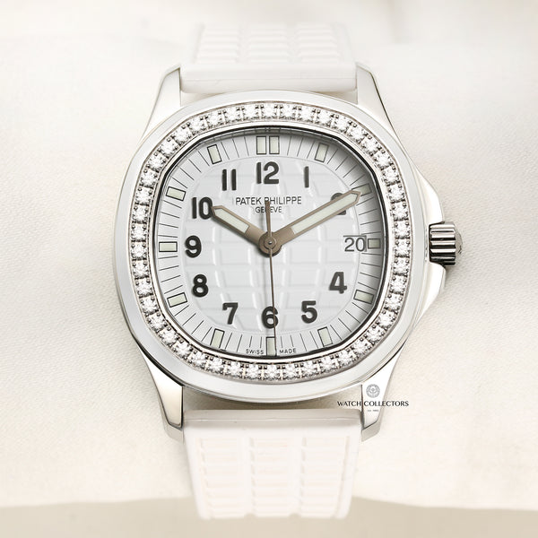 Patek Philippe Lady Aquanaut Diamond Bezel Second Hand Watch Collectors 1