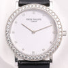 Patek Philippe Lady Calatrava 5006G 18K White Gold Diamond Second Hand Watch Collectors 2