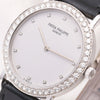 Patek Philippe Lady Calatrava 5006G 18K White Gold Diamond Second Hand Watch Collectors 4