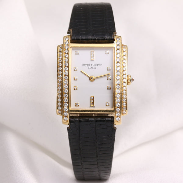 Patek Philippe Lady Gondolo 4825J 18K Yellow Gold Diamond Second Hand Watch Collectors 1