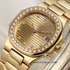 Patek Philippe Lady Nautilus 18K Yellow Gold Diamond Dial & Bezel Second Hand Watch Collectors 4