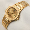 Patek Philippe Lady Nautilus 18K Yellow Gold Second Hand Watch Collectors 3