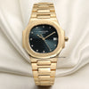 Patek Philippe Nautilus 18K Yellow Gold Second Hand Watch Collectors 1