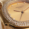 Patek Philippe Nautilus 3800 005 Diamond 18K Yellow Gold Second Hand Watch Collectors 6