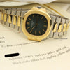 Patek Philippe Nautilus 3800 Steel & Gold Second Hand Watch Collectors 10