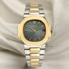 Patek Philippe Nautilus 3800 Steel & Gold Second Hand Watch Collectors 1