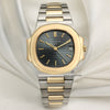 Patek Philippe Nautilus 3800 Steel & Gold Second Hand Watch Collectors 1