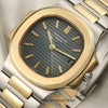 Patek Philippe Nautilus 3800 Steel & Gold Second Hand Watch Collectors 4