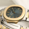 Patek Philippe Nautilus 3800 Steel & Gold Second Hand Watch Collectors 5